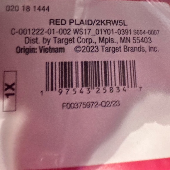 NWT Wondershop Women's Red Plaid Lightweight
Flannel 2pc Pajama Set - Picture 5 of 6